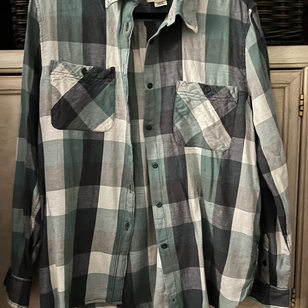 RALPH LAUREN NWT XL GREEN PLAID 100% COTTON PLAID FLANNEL SHIRT
